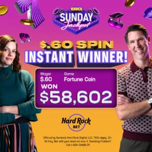 $.60 big sunday jackpot winner
