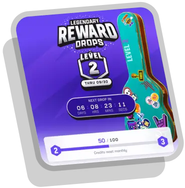 Legendary Reward Drops screen