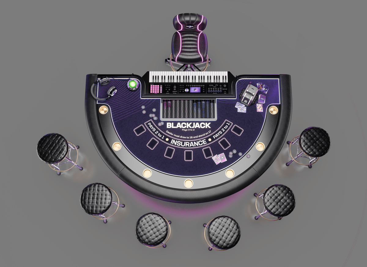 Hard Rock blackjack table